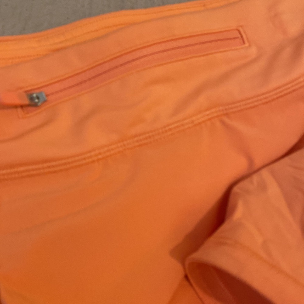Lululemon athletica Orange Athletic Skirtwith built shorts size 12 - Picture 9 of 9